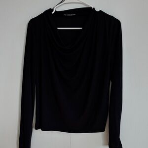 Zara Black Cowl Neck Blouse